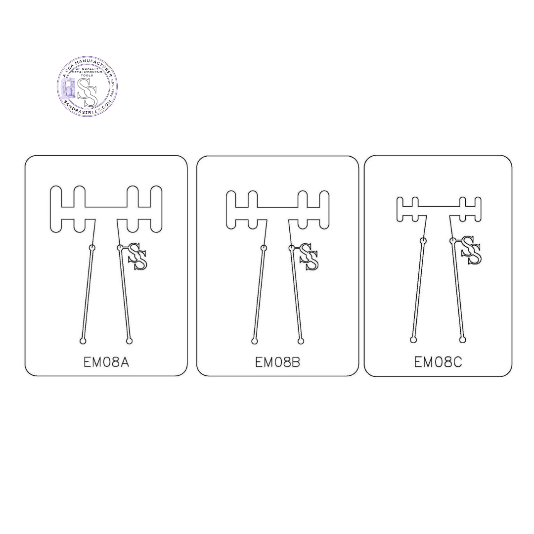 PANCAKE DIE EM08 EMBELLISHMENT 8 (4) CHAIN LINK